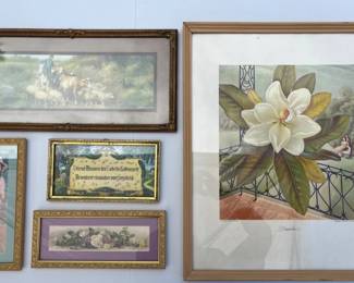 22 AntiqueandVintageStyledFramedArt