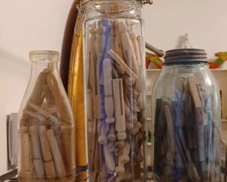 Antique & Vintage clothes pins