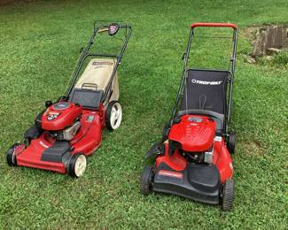 PUSH MOWERS, TROY BILT & CRAFTSMAN SELF PROPELLED
