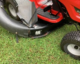 TROY BILT SUPER BRONCO MOWER, 46'', KOHLER 20HP ENGINE WITH BAGGER