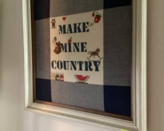 NEEDLEPOINT FRAMED