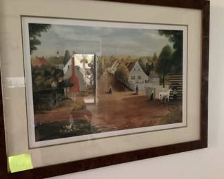MORAVIAN FRAMED PRINT