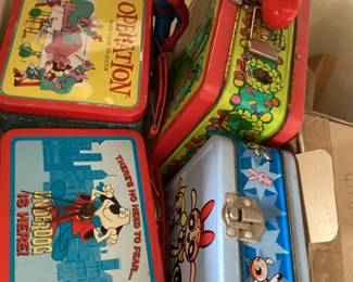 VTG. LUNCHBOX, UNDERDOG, SPIDERMAN, OPERATION