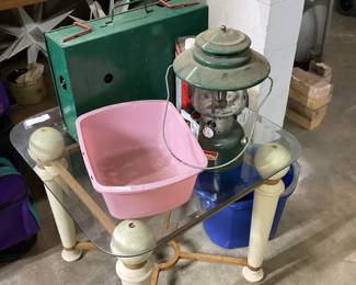 COLEMAN CAMPING STOVE, LANTERN