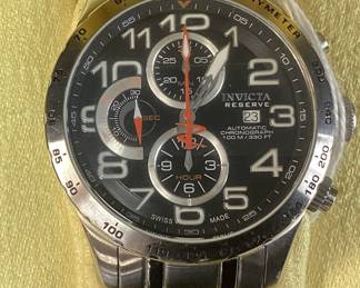 INVICTA RESERVE CADET MILITARY SW500 AUTOMATIC WATCH, 0591, 100M WATER RESISTANT, WITH BOX