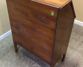 VTG. SLANT FRONT SECRETARY DESK w KEY NO SHIPPING PICKUP ONLY