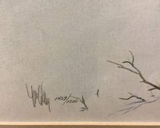 SIGNED FRANK C. McCARTHY BIG MEDICINE PRINT SIGNED FRANK C. McCARTHY BIG MEDICINE PRINT 1429/1500 W/ DOCUMENTATION FRAMED SIZE 44.5L X 31.5H