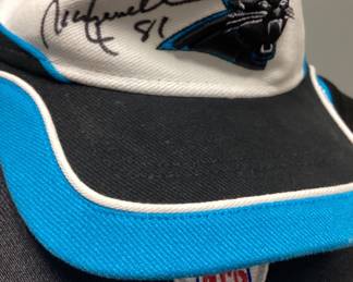 SIGNED #81 RICKY PROEHL JERSEY & VISOR AUTOGRAPHED CAROLINA PANTHERS #81 RICK PROEHL JERSEY AND AUTOGRAPHED SUN VISOR