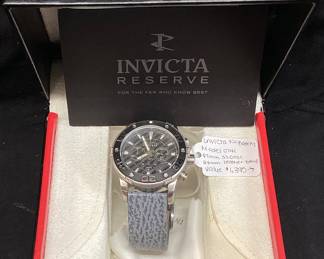INVICTA RESERVE OCEAN SPEEDWAY AUTOMATIC CHRONOGRAPH 0741 WATCH, 100M WATER RESISTANT, WITH BOX
