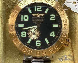 INVICTA PRO DIVER OCEAN TEAM 5625 QUARTZ WATCH, YELLOW ADRENALINE, 200M WATER RESISTANT, WITH BOX
