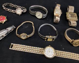  ASSORTED WATCH GROUP, GRUEN, SEIKO, BULOVA, CARVILLE, TIMEX, BENRUSS,