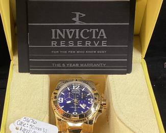 INVICTA RESERVE EXCURSION 5676 WATCH, 200M WATER RESISTANT, BATTERY OPERATED, WITH CASE