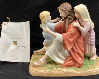  2004 HOME INTERIORS â€˜â€™UNCONDITIONAL LOVEâ€™â€™ PROVERBS 22:6 GREATEST STORIES EVER TOLD FIGURINE