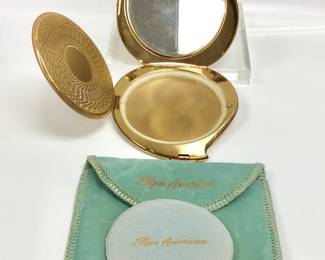 2 VTG. LADIES COMPACT, MARHILL & ELGIN AMERICA 2 VTG. LADIES COMPACT, MARHILL & ELGIN AMERICA WITH FABRIC CARRY POUCHES