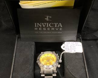 INVICTA RESERVE OCEAN REEF 6149 QUARTZ WATCH, 200M WATER RESISTANT, WITH BOX