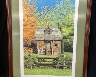  BOB TIMBERLAKE SIGNED #2570 of 3500 AUTUMN RETREAT, FRAMED