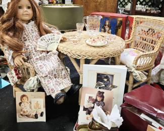 American Girl Doll, Felicity Doll, Samantha's Table