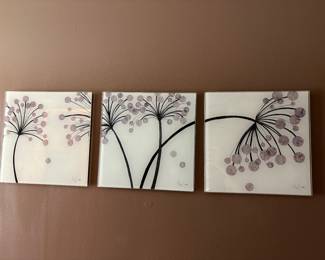 Glass wall decor