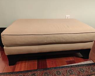 214 Pottery Barn Beige Upholstered Ottoman 24x42x17