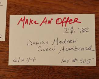 305 Danish Modern Queen Headboard 61x44