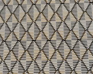 Designer (Pollack?) Fabric Kite Flyer Pattern In Skylight (cream/Taupe/Gray) 1.5 Yards 