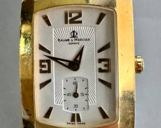 Baume & Mercier Hampton Yellow Gold 18K Swiss Watch 