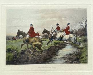 George Wright (British, 1860-1942) Old Hounds At The Game, 1908 