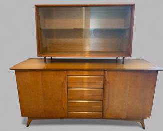 Mid Century Danish Modern Sideboard And Hutch 