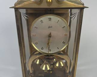 Schatz & Sohne Brass Torsion Pendulum Mantle Clock 