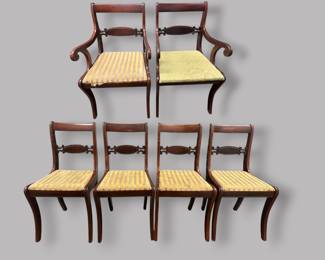 Set Of 6 Mengel Company Regency Style Dining Chairs 