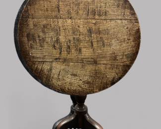 Provincial Queen Anne Style Tilt Top Tea Table, C. 19th Century 