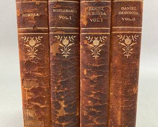 George Eliot Personal Edition Doubleday Page And Company, 3 Volumes And Romola, 1901 - 1904 