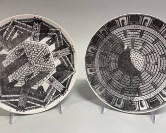 Fornasetti Milano Cortili Plates (2) 