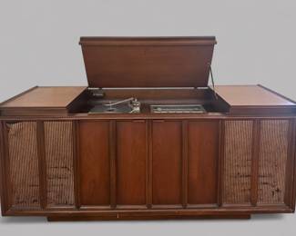 Mid Century Modern Stereo Console 
