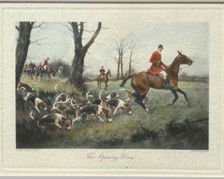George Wright (British, 1860-1942) The Opening Day, 1908 