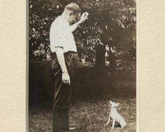 Unknown Artist, Dog Trainer, Photograph On Paper, Circa 1950 