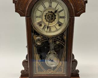 Waterbury Clock Company Eastlake Style Mantle Clock, American, Late 19th Century 