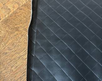 Designer Diamond Quilted Faux Leather Fabric (1.03 Yards) 