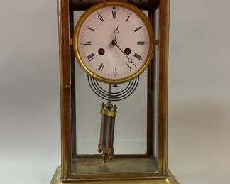 Charles Hour, Large French Brass Carriage Clock, 1855 