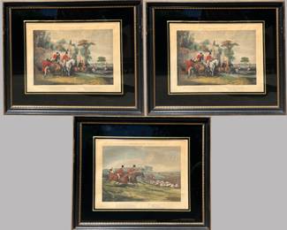 Francis Calcraft Turner, Bachelor's Hall English Hunt Scenes (3), 19th Century 