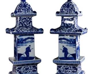 Assorted hand painted ginger jars and urns, tulipiere