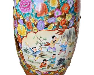 Vintage garden stool, 17H x 13Diam