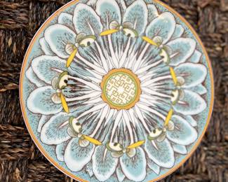 6in plate - Elegant Famille Rose–inspired fine bone china plate sets — includes charger, dinner, appetizer, and bread sizes. Each pattern is richly hand-detailed with florals, birds, and butterflies in the classic Famille Rose palette. Sold in coordinated sets of 4. Not Williams Sonoma, though similar in style — these are higher quality and not mass produced. Beautiful for display or formal dining.