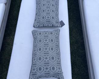Large selection of Restoration Hardware Outdoor/Indoor decorative pillow covers - all brand new (most with tags). Retail $180-$320 each cover. Deeply discounted.