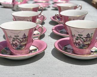 Vintage Staffordshire tea service set - entire set available.