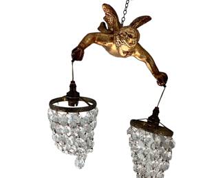 Vintage cherub chandelier