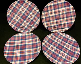 Large selection of brand new melamine tabletop items by Caskata and Williams Sonoma.
