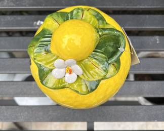 Lemon majolica style displays, Made in Italy