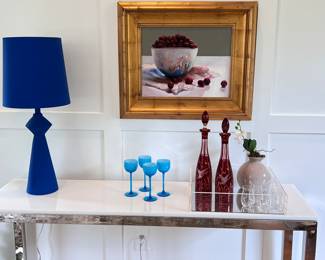 Vintage Carlo Moretti cordial glasses, set of 4 , assorted bar ware