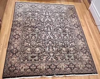 Hand Knotted Persian Kashmiri rug, 8 x 10'. Recently cleaned and gorgeous. $4K original purchase price.